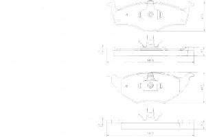 Klocki Hamulcowe Vw Lupo 99-05 A.b.s.