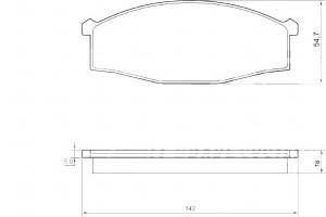 Klocki Hamulcowe Nissan Cabstar 89-99 A.b.s.