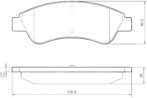 Klocki Hamulcowe Citroen Jumper 06- Tył A.b.s.