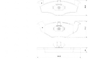 Klocki Hamulcowe Vw Polo Golf 96- A.b.s.