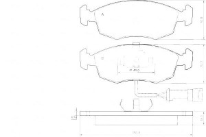 Klocki Hamulcowe Ford Scorpio 84-91 Z Czuj. A.b.s.