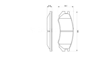 Klocki Hamulcowe Nissan Przód Primera Bosch
