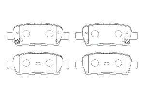 Klocki Hamulcowe Nissan Tył X-trail Qashqai Breck