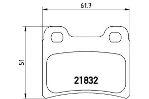 Klocki Hamulcowe Ford Escort Orion 90-00 Tył Bremb