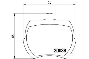 Klocki Hamulcowe Rover Mini 74- Brembo
