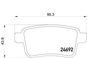 Klocki Hamulcowe Mercedes Citan 12- Tył Brembo