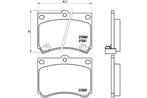 Klocki Hamulcowe Mazda 323 89-94 1.8 16v Brembo
