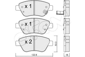 Klocki Hamulcowe Opel Corsa D 06- Cifam