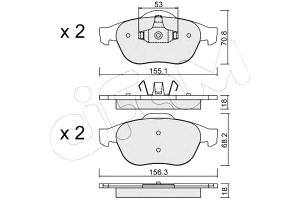 Klocki Hamulcowe Renault Laguna 01- Cifam
