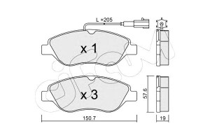 Klocki Hamulcowe Fiat Stilo 1.9jtd - 2.4 20v 01- C