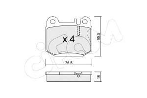 Klocki Hamulcowe Mercedes W163 Ml270-ml500 00-05ty