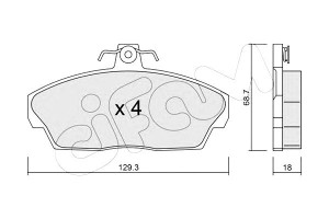Klocki Hamulcowe Land Rover Freelander 97-01 Cifam