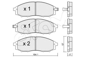 Klocki Hamulcowe Nissan Pick Up 01-07 Z Czuj. Cifa