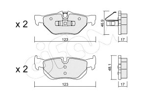 Klocki Hamulcowe Bmw 3 E90 05- Tył Cifam