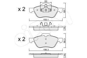 Klocki Hamulcowe Renault Laguna 01- Cifam