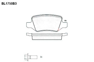 Klocki Hamulcowe Mercedes A-klasa W168 Vaneo 14.6m