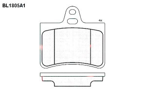Klocki Hamulcowe Citroen C5 15.4mm Wva23305 Kpl Ft