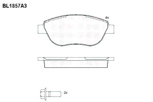 Klocki Hamulcowe Fiat Doblo Idea Linea Lancia Musa