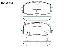 Klocki Hamulcowe Hyundai I10 Kia Picanto 16.8mm Wv