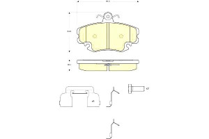 Klocki Hamulcowe Citroen C1 Aygo 107 Dacia Logan 0