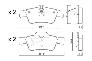 Klocki Hamulcowe Mercedes E W211 02-09 Tył Metelli