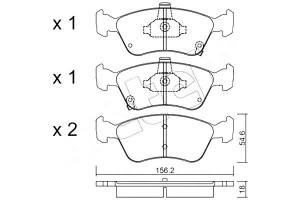 Klocki Hamulcowe Toyota Avensis 97-03 Metelli