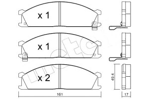 Klocki Hamulcowe Nissan Pick-up 98- Metelli