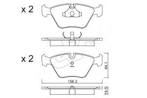 Klocki Hamulcowe Bmw 5 E34 88-97 Metelli