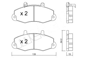 Klocki Hamulcowe Ford Transit 14 98-00 Metelli