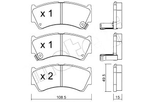 Klocki Hamulcowe Suzuki Baleno 99- Metelli