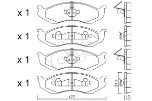 Klocki Hamulcowe Jeep Cherokee 88-96 Metelli