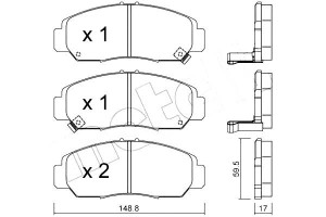 Klocki Hamulcowe Honda Fr-v 05- Metelli