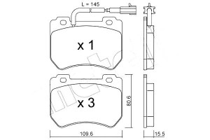 Klocki Hamulcowe Alfa 159 2,0jtdm 05- Metelli