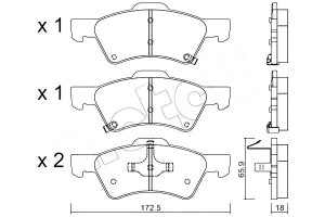 Klocki Hamulcowe Chrysler Voyager 01- K.16 Metelli