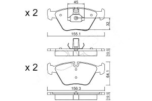 Klocki Hamulcowe Bmw 5 E39 96-03 Metelli