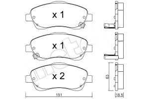 Klocki Hamulcowe Toyota Avensis 03-09 Czuj Metelli