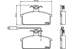 Klocki Hamulcowe Mintex Se127165081a Se022165081a