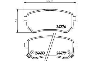 Klocki Hamulcowe Mintex 583020xa00 5830207a00 5830
