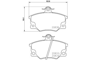 Klocki Hamulcowe Mintex 6077760 793385 5983924 598