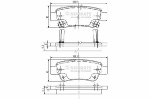 Klocki Hamulcowe Honda Cr-v 2.0 Nipparts Nipparts