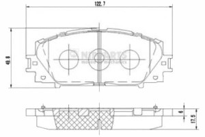 Klocki Hamulcowe Lexus Ct 200h Nipparts Nipparts