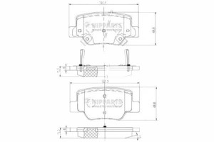 Klocki Hamulcowe Toyota Verso 1.6 Nipparts Nippart