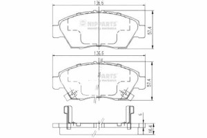 Klocki Hamulcowe Honda Civic Iv (eg Eh) 1.5 I 16v