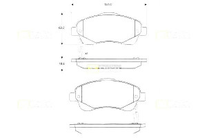 Klocki Hamulcowe Toyota Avensis Corolla Verso Kpl