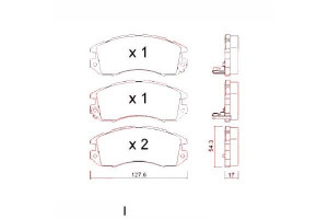 Klocki Hamulcowe Subaru Impreza 96-00 Z Czuj. Zimm