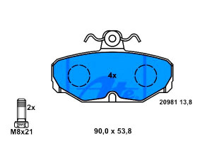Klocki Hamulcowe Ford Granada Scorpio I Scorpio Ii