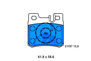 Klocki Hamulcowe Mercedes Tył W124 W202 W210 93-01