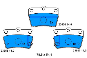 Klocki Hamulcowe Toyota Tył Rav 4 1,8-2,0 00-05 At