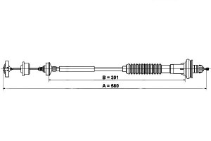 Linka Sprzęgła Peugeot 206 1.1-1.6lpg 08.98- Ate