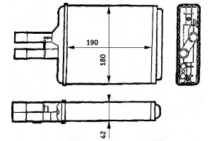 Nagrzewnica Behr Hella 1843107 90463839